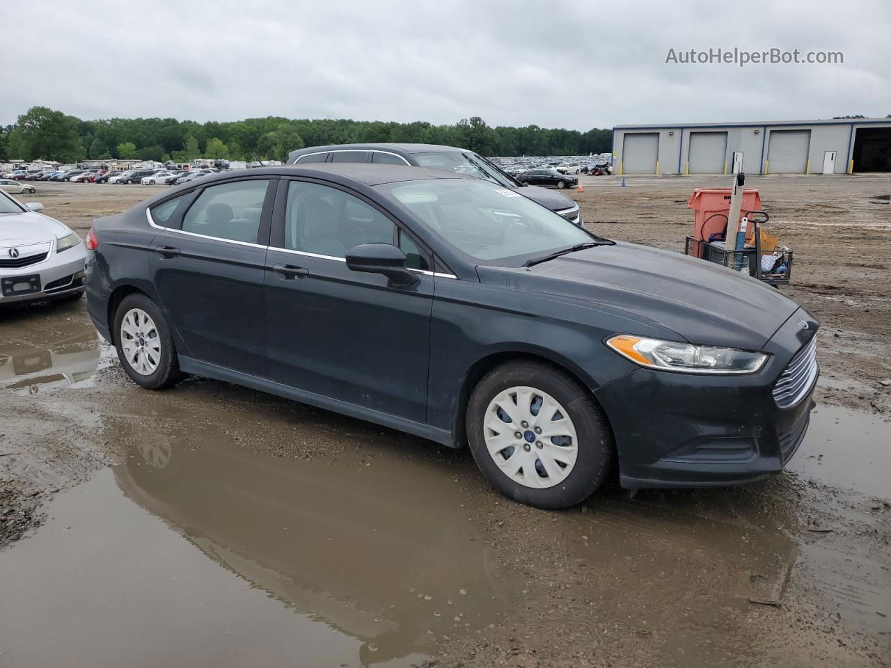 2014 Ford Fusion S Black vin: 3FA6P0G79ER133510