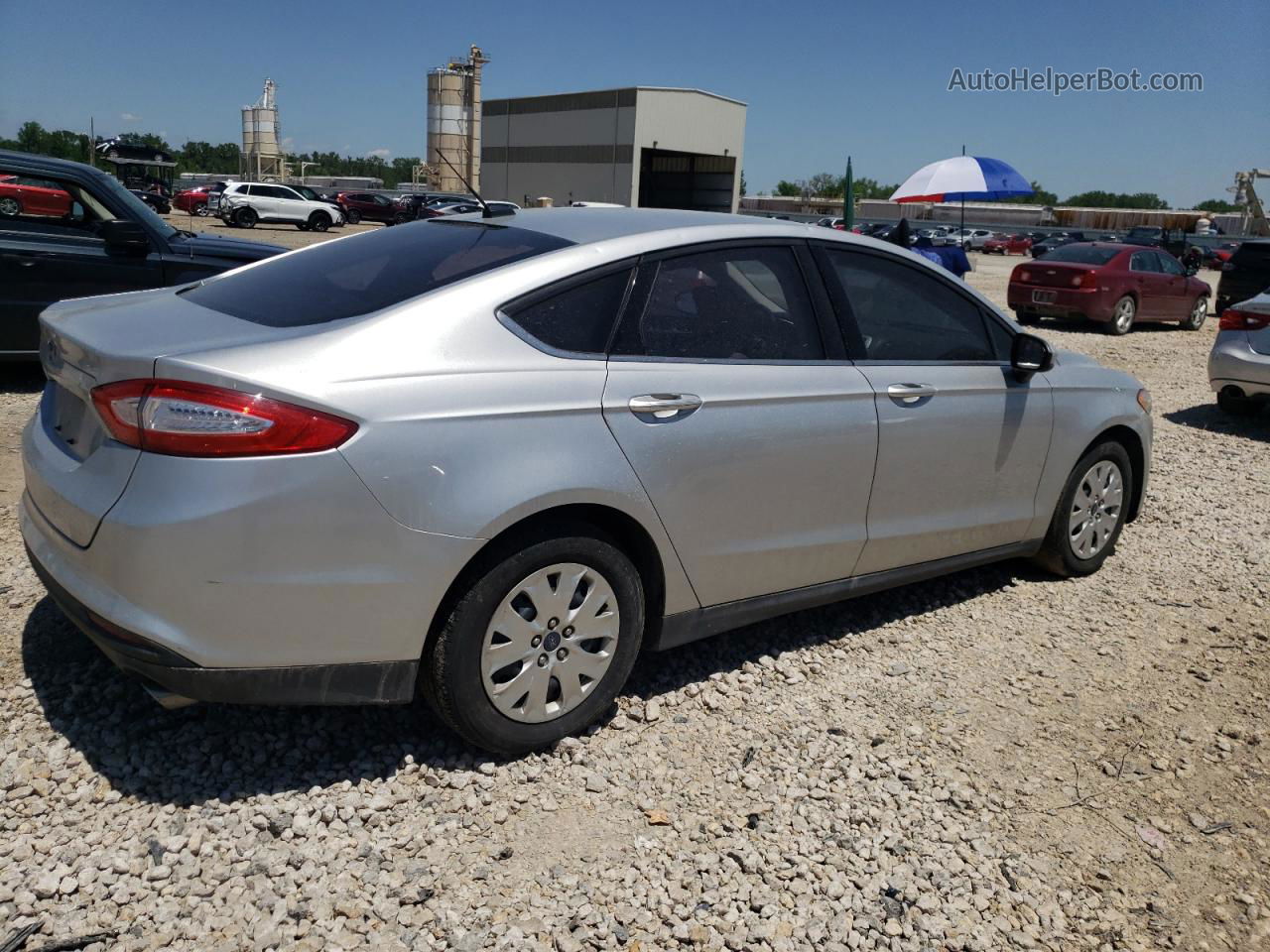 2014 Ford Fusion S Silver vin: 3FA6P0G79ER353763