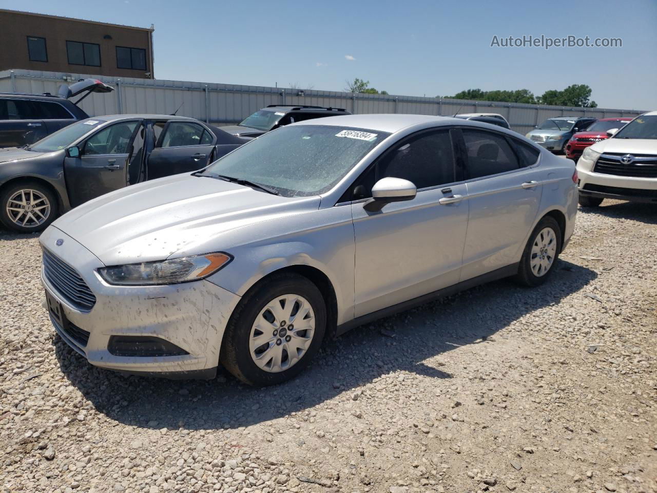 2014 Ford Fusion S Silver vin: 3FA6P0G79ER353763