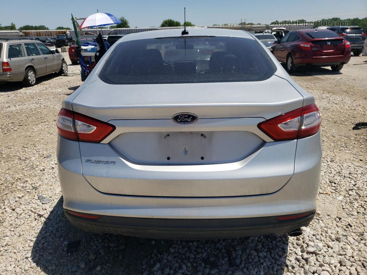 2014 Ford Fusion S Silver vin: 3FA6P0G79ER353763