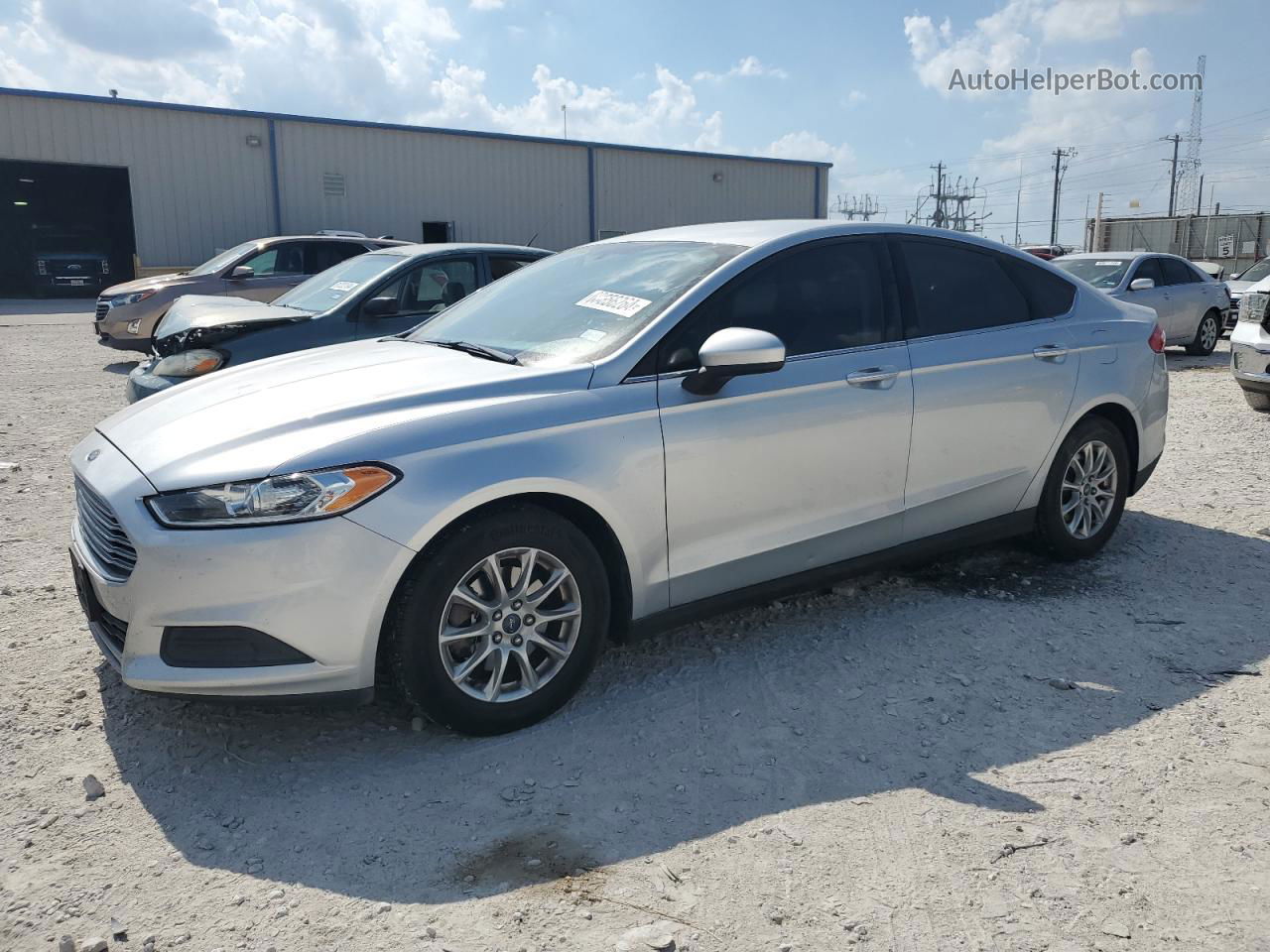 2015 Ford Fusion S Silver vin: 3FA6P0G79FR125330