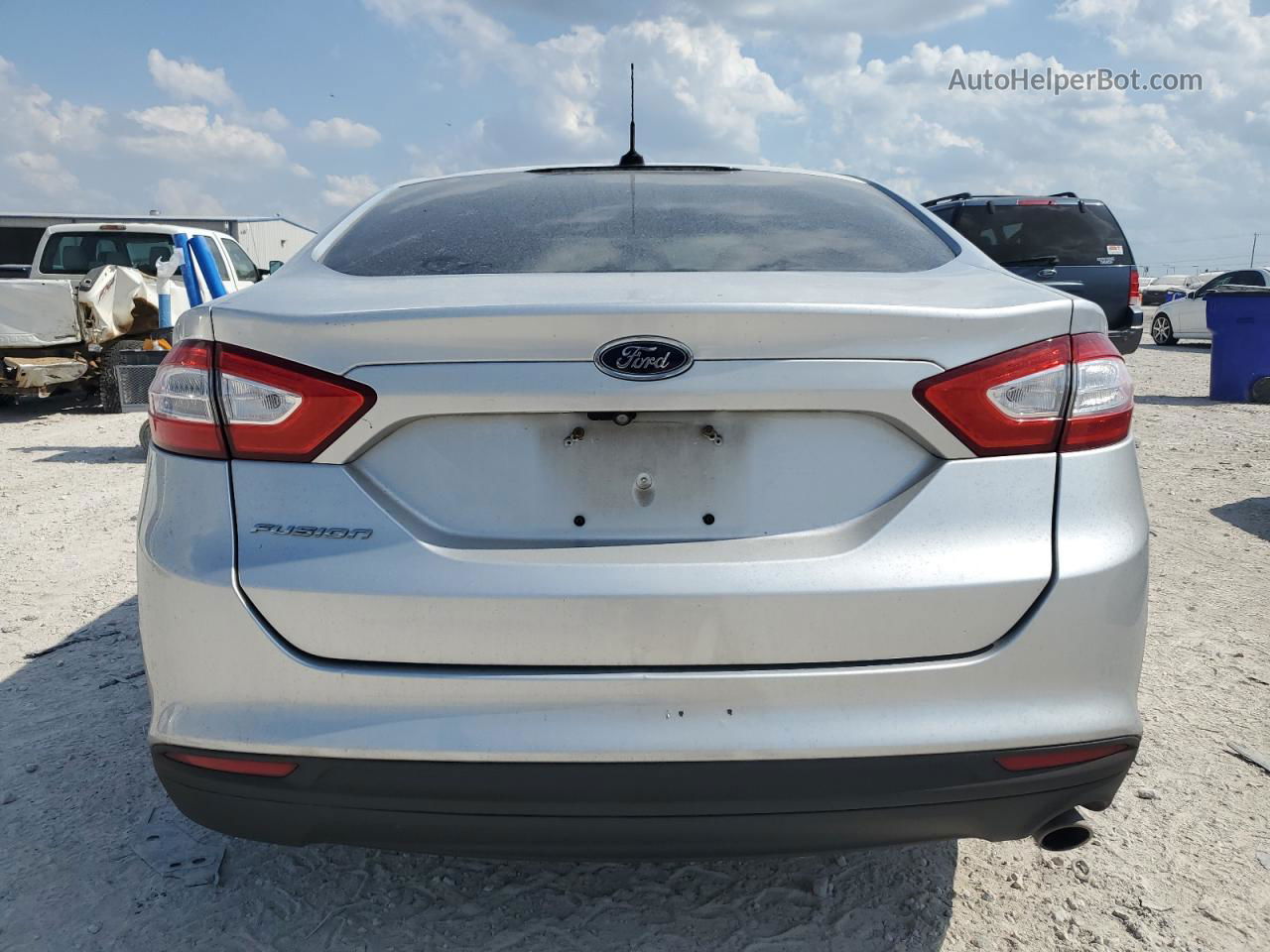 2015 Ford Fusion S Silver vin: 3FA6P0G79FR125330