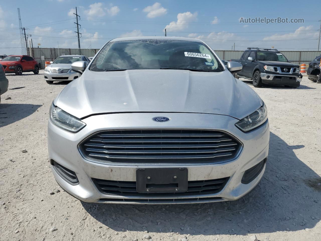 2015 Ford Fusion S Silver vin: 3FA6P0G79FR125330