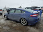 2016 Ford Fusion S Blue vin: 3FA6P0G79GR144476