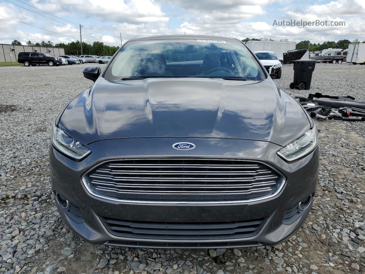 2016 Ford Fusion S Gray vin: 3FA6P0G79GR337310