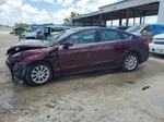 2017 Ford Fusion S Burgundy vin: 3FA6P0G79HR184722