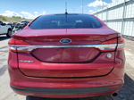 2018 Ford Fusion S Red vin: 3FA6P0G79JR186038