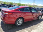 2018 Ford Fusion S Red vin: 3FA6P0G79JR186038