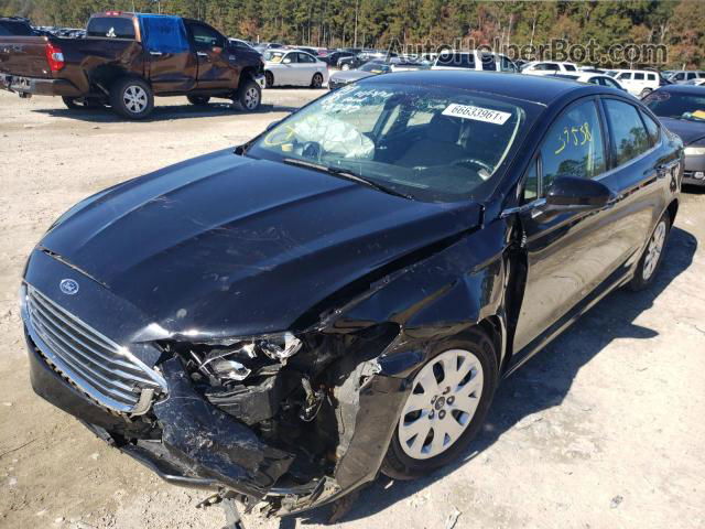 2019 Ford Fusion S Black vin: 3FA6P0G79KR267137