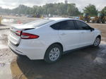 2020 Ford Fusion S White vin: 3FA6P0G79LR153706