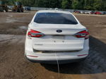 2020 Ford Fusion S White vin: 3FA6P0G79LR153706