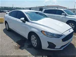 2020 Ford Fusion S White vin: 3FA6P0G79LR153706