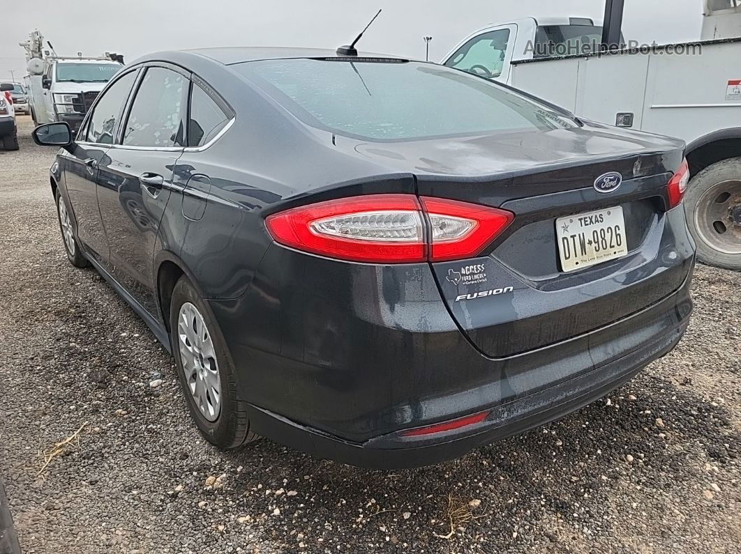 2014 Ford Fusion S Black vin: 3FA6P0G7XER395293