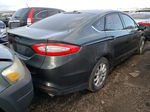 2015 Ford Fusion S Gray vin: 3FA6P0G7XFR225162