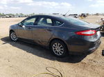 2015 Ford Fusion S Серый vin: 3FA6P0G7XFR253009