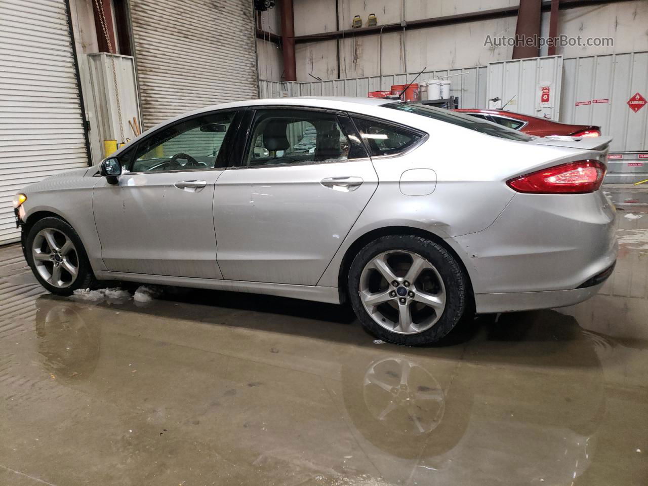 2016 Ford Fusion S Silver vin: 3FA6P0G7XGR323710