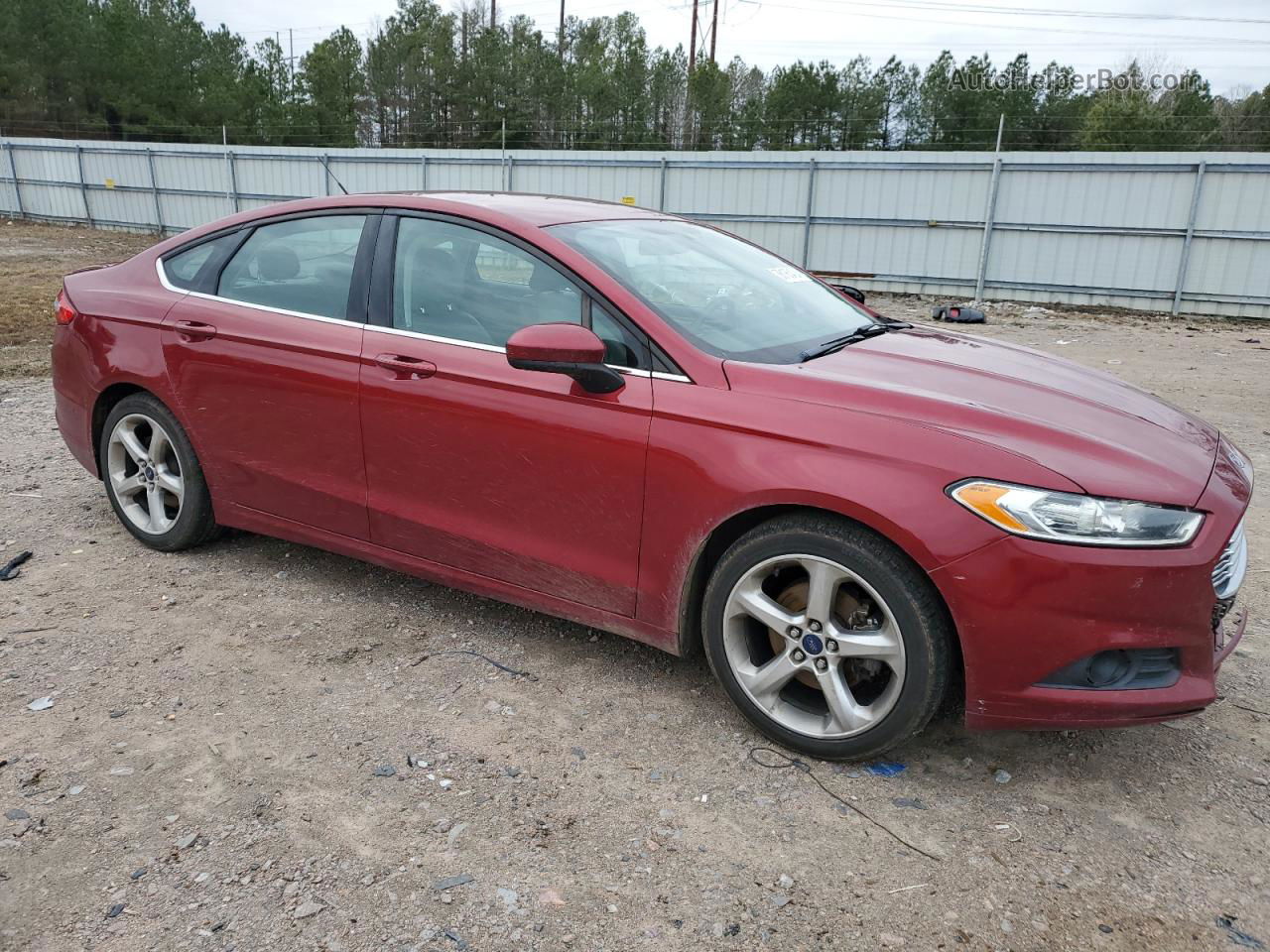 2016 Ford Fusion S Red vin: 3FA6P0G7XGR338725