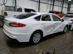 2020 Ford Fusion S White vin: 3FA6P0G7XLR266970