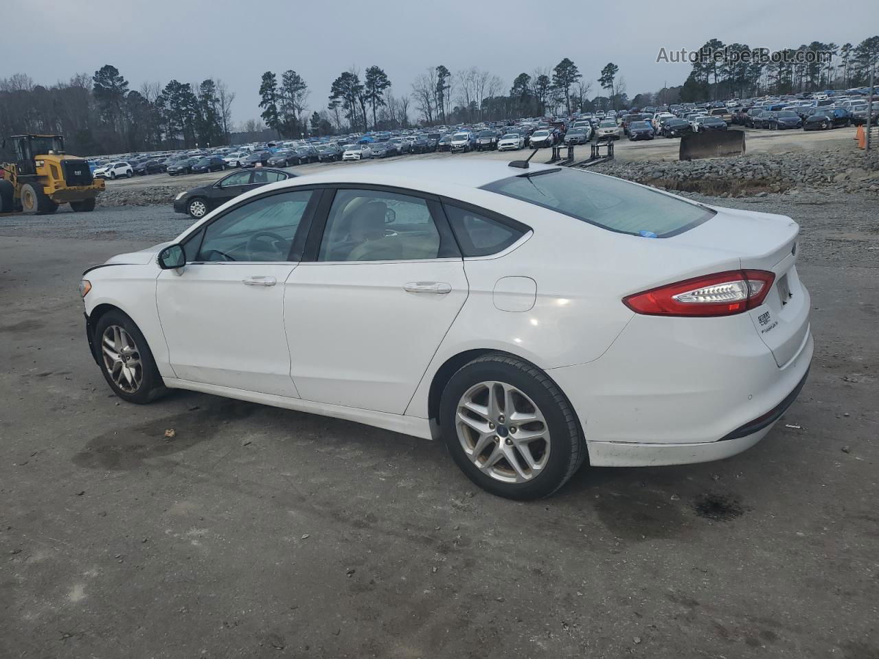 2013 Ford Fusion Se White vin: 3FA6P0H70DR105382