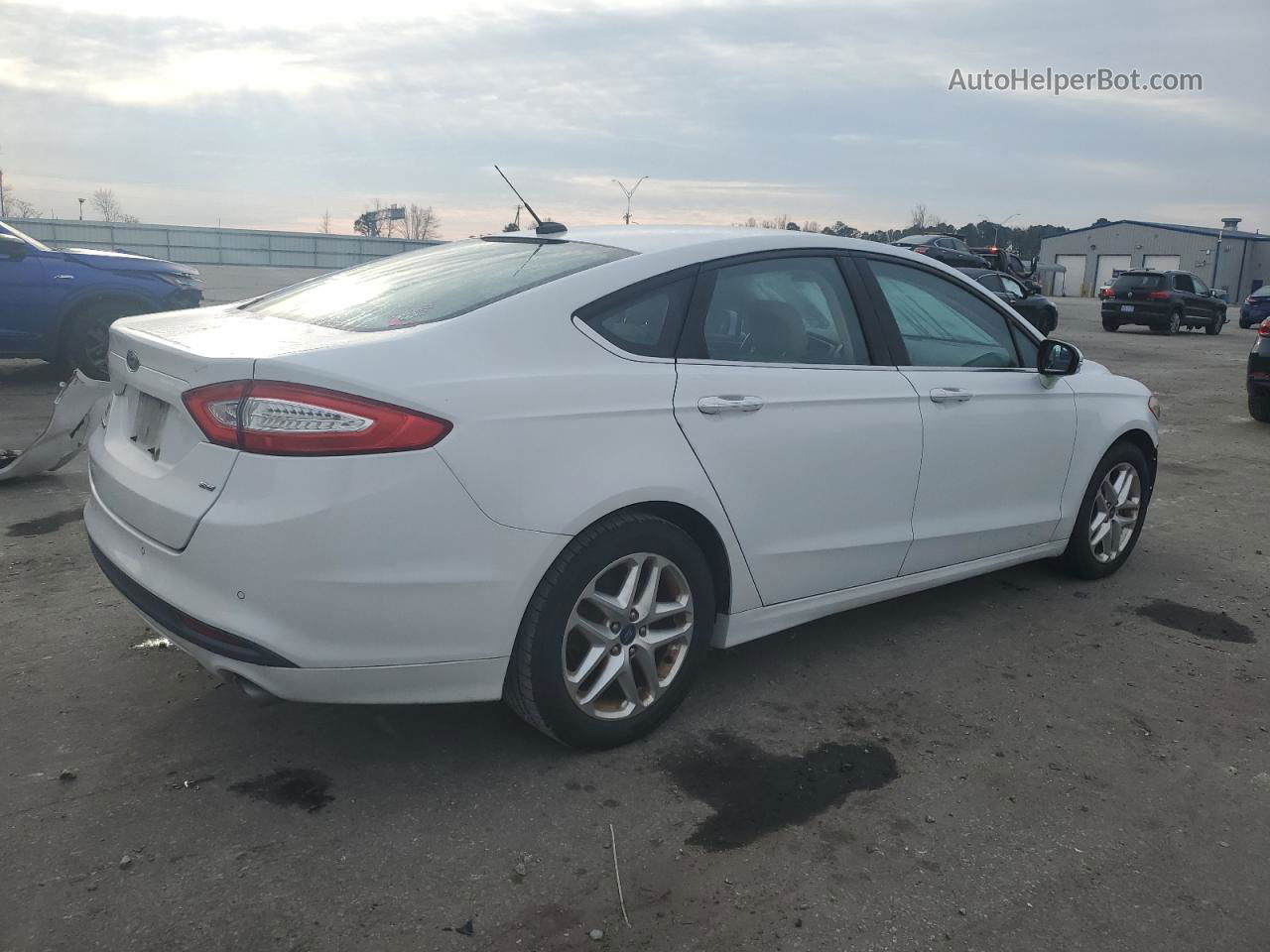 2013 Ford Fusion Se White vin: 3FA6P0H70DR105382