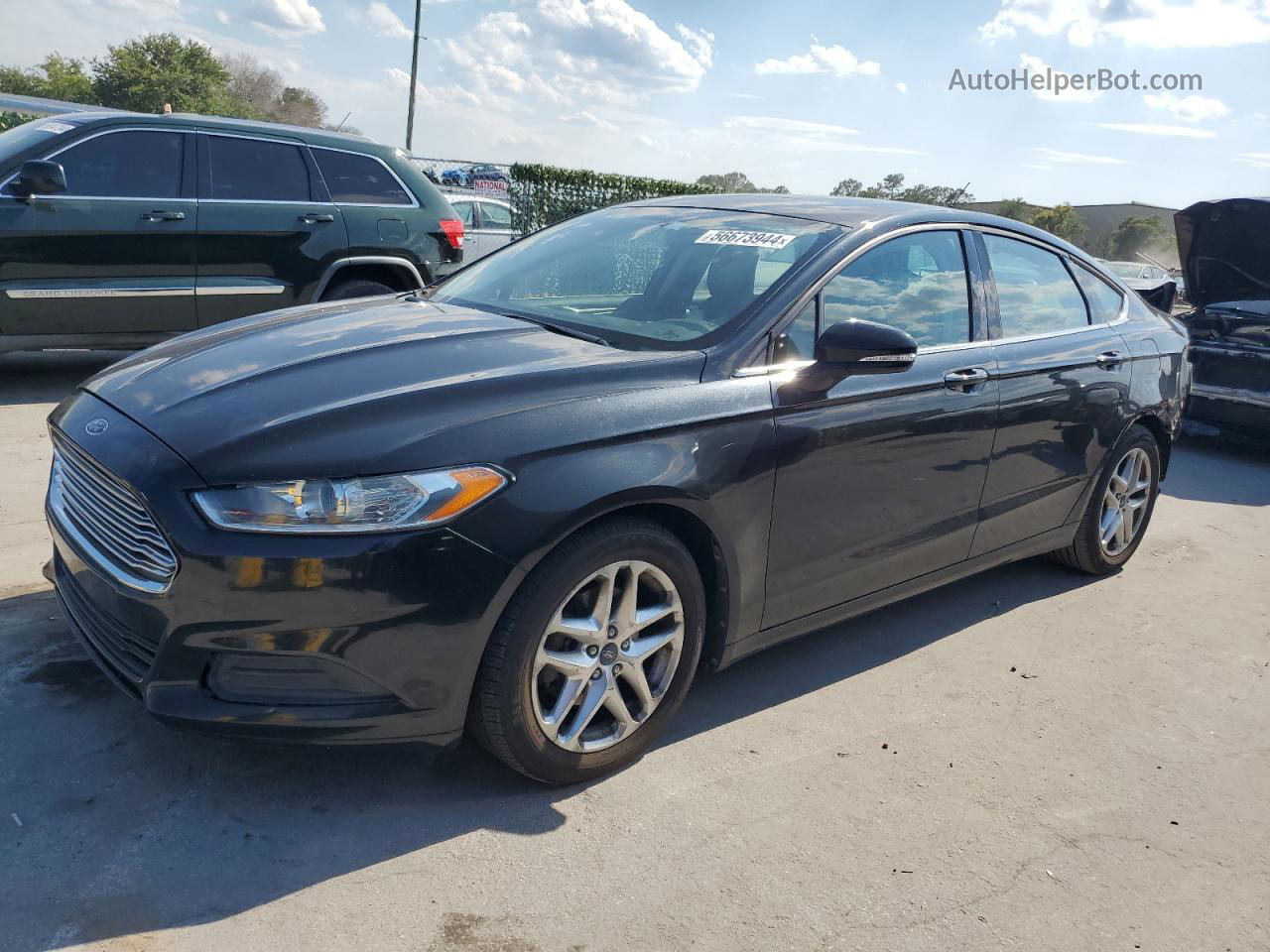 2013 Ford Fusion Se Black vin: 3FA6P0H70DR116852