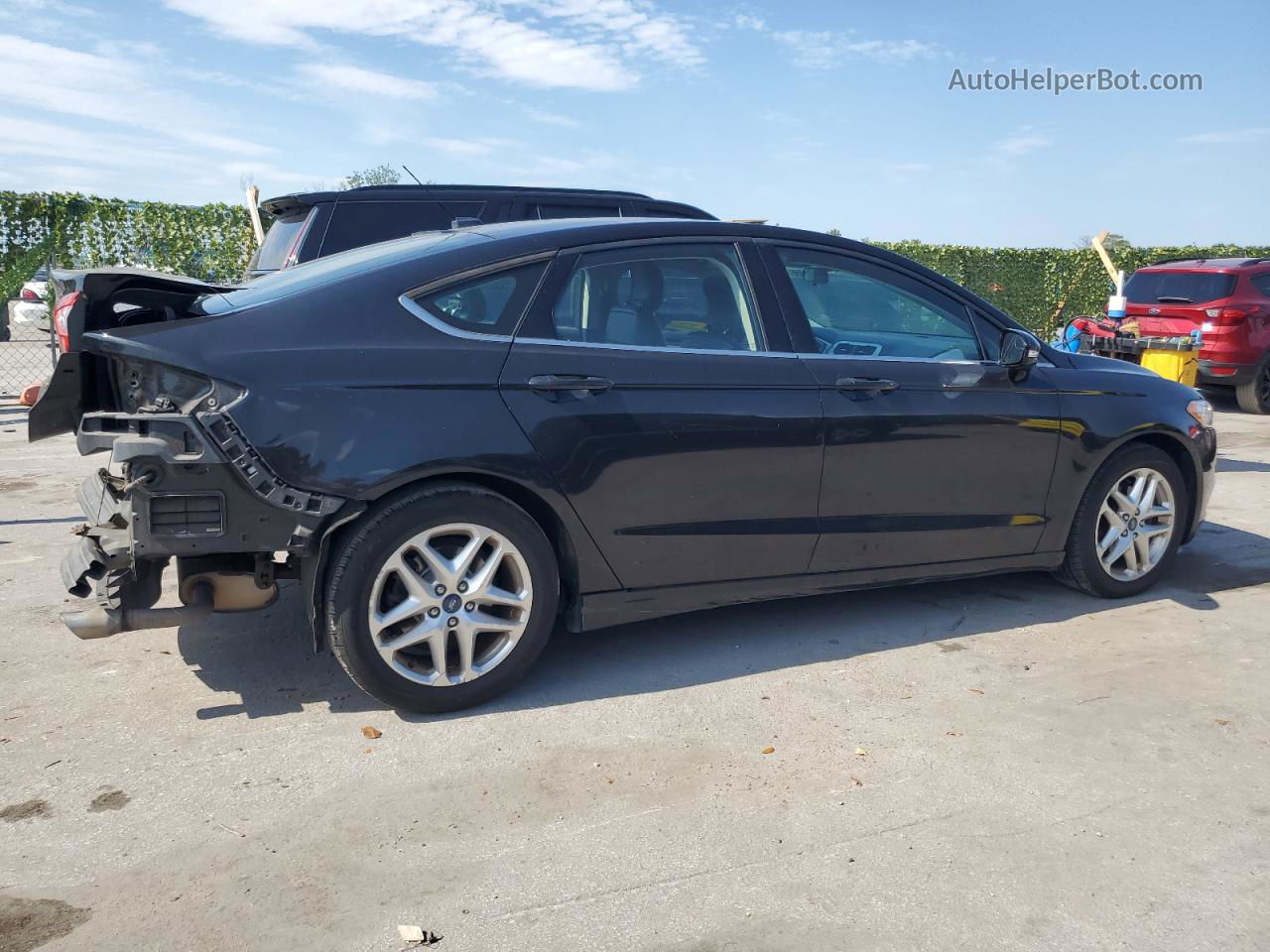 2013 Ford Fusion Se Black vin: 3FA6P0H70DR116852