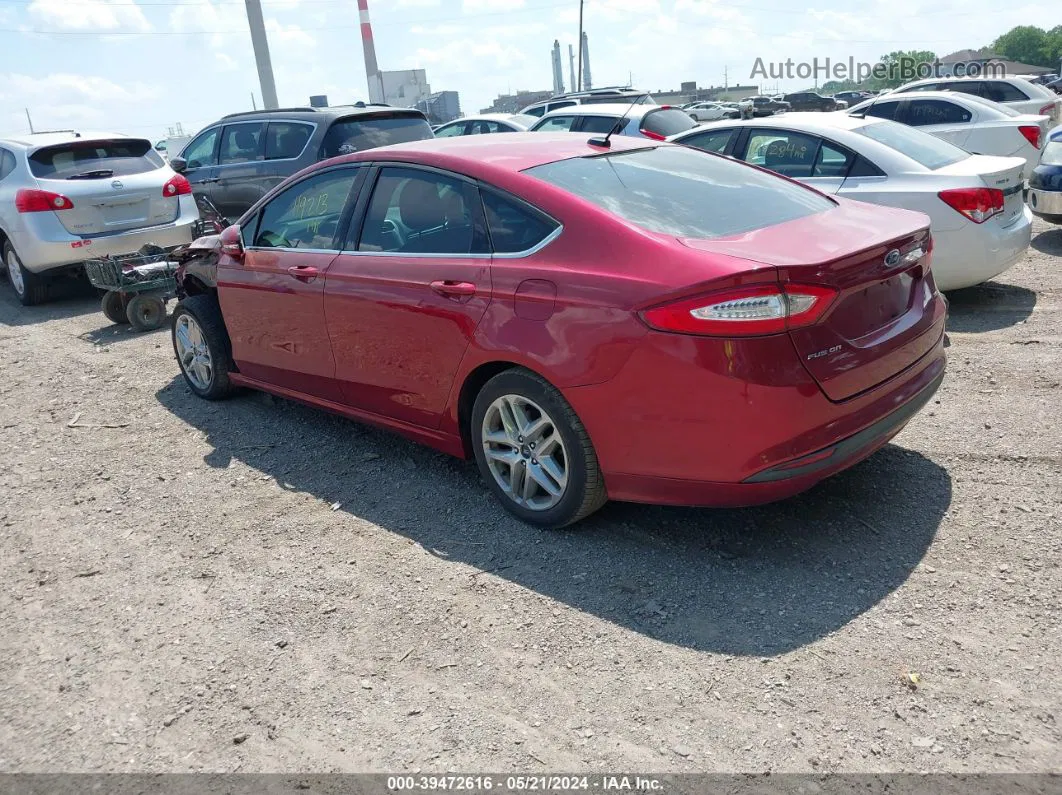 2013 Ford Fusion Se Red vin: 3FA6P0H70DR200721