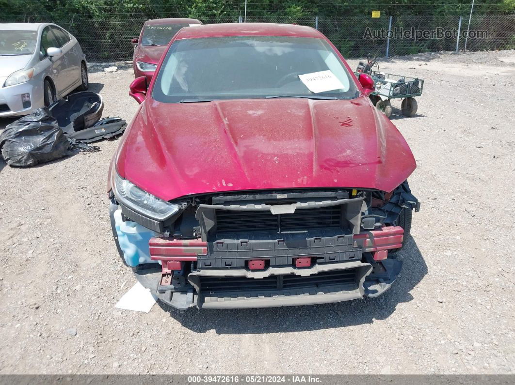 2013 Ford Fusion Se Red vin: 3FA6P0H70DR200721