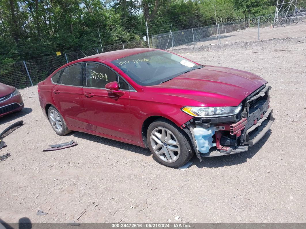 2013 Ford Fusion Se Red vin: 3FA6P0H70DR200721