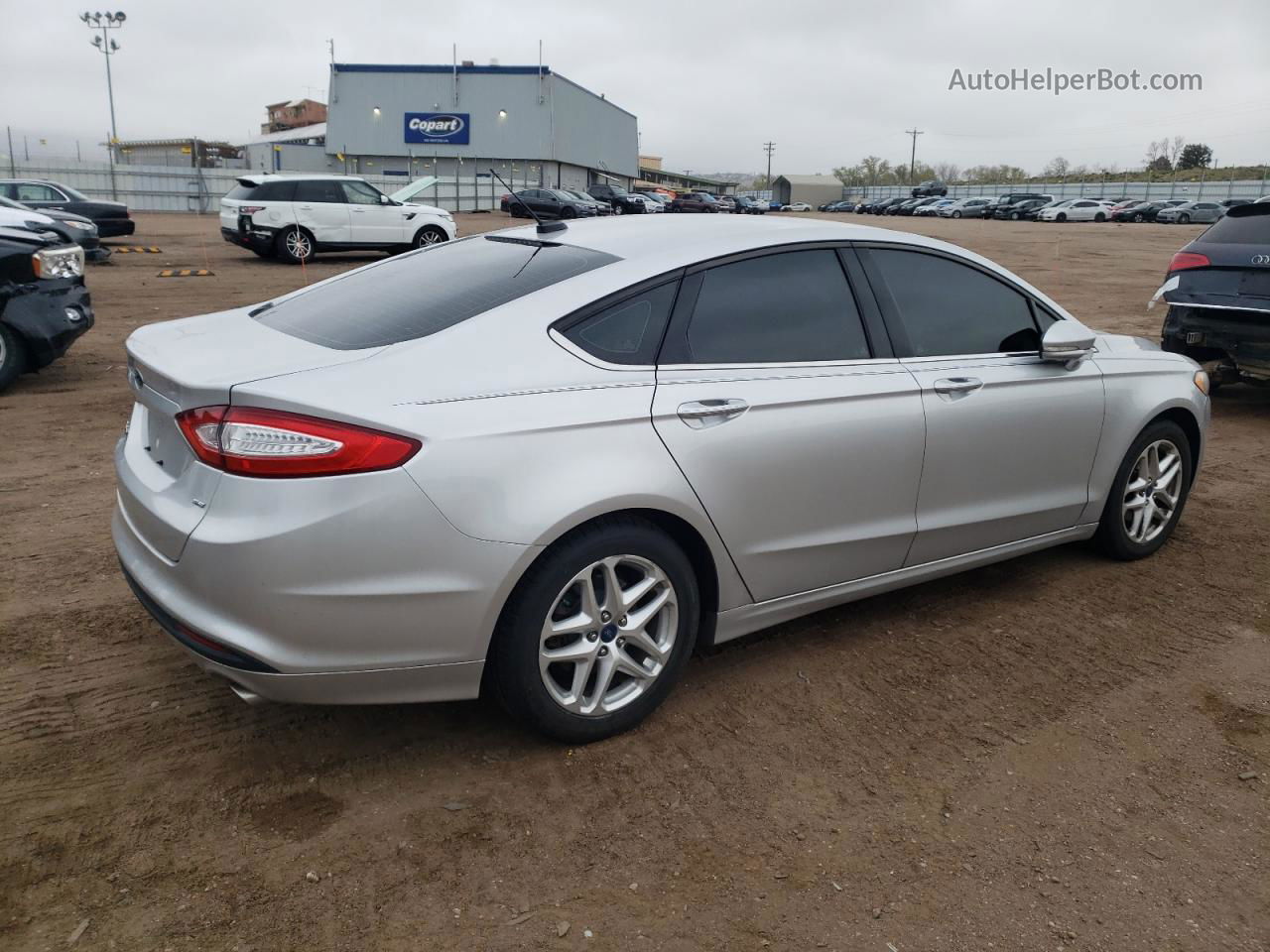 2013 Ford Fusion Se Silver vin: 3FA6P0H70DR204798