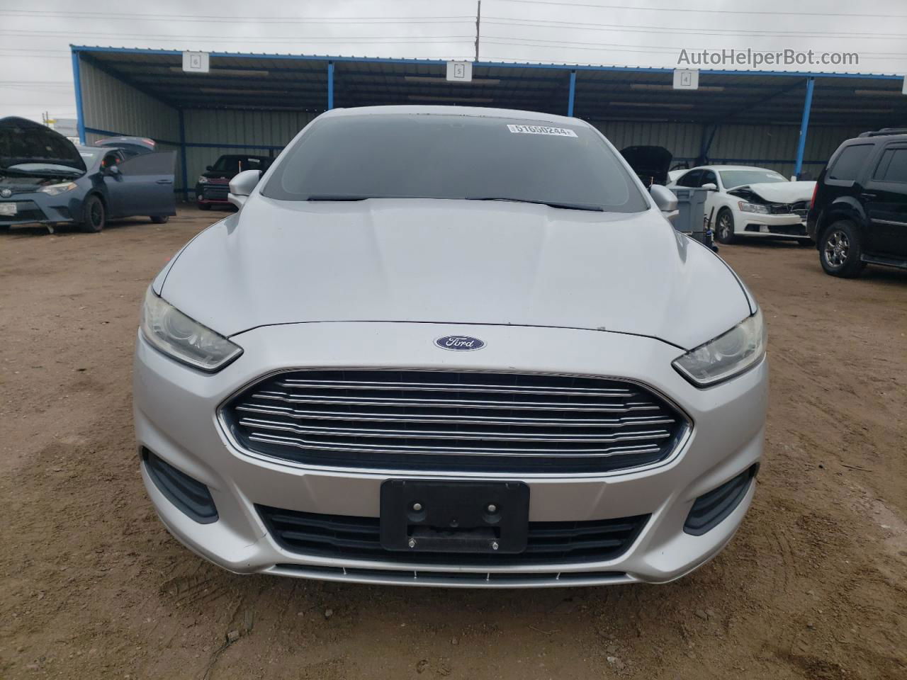 2013 Ford Fusion Se Silver vin: 3FA6P0H70DR204798