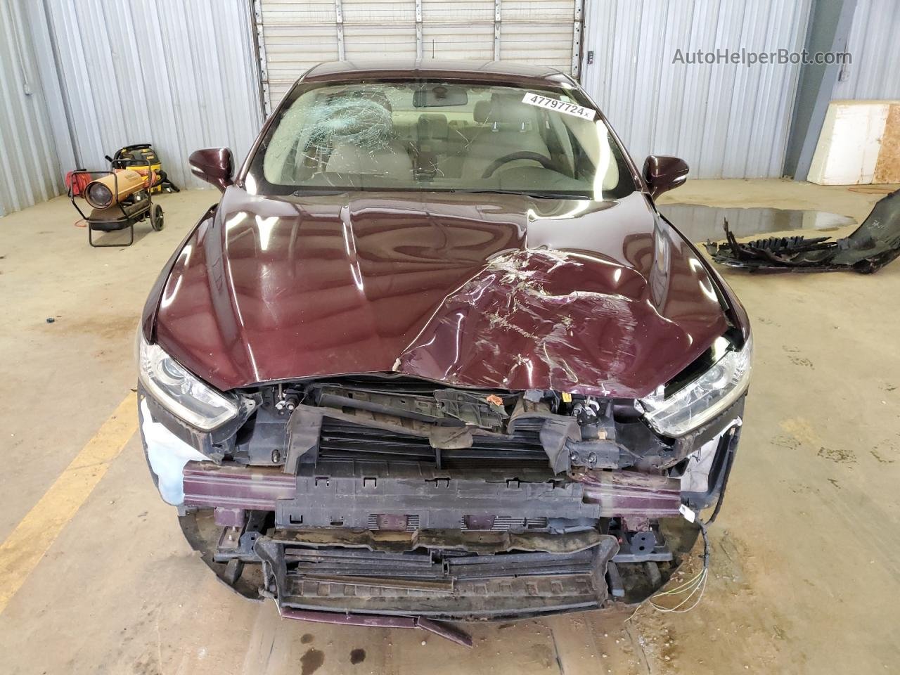2013 Ford Fusion Se Бордовый vin: 3FA6P0H70DR288881