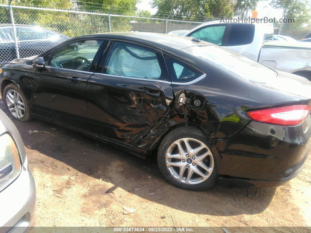 2014 Ford Fusion Se Black vin: 3FA6P0H70ER127805