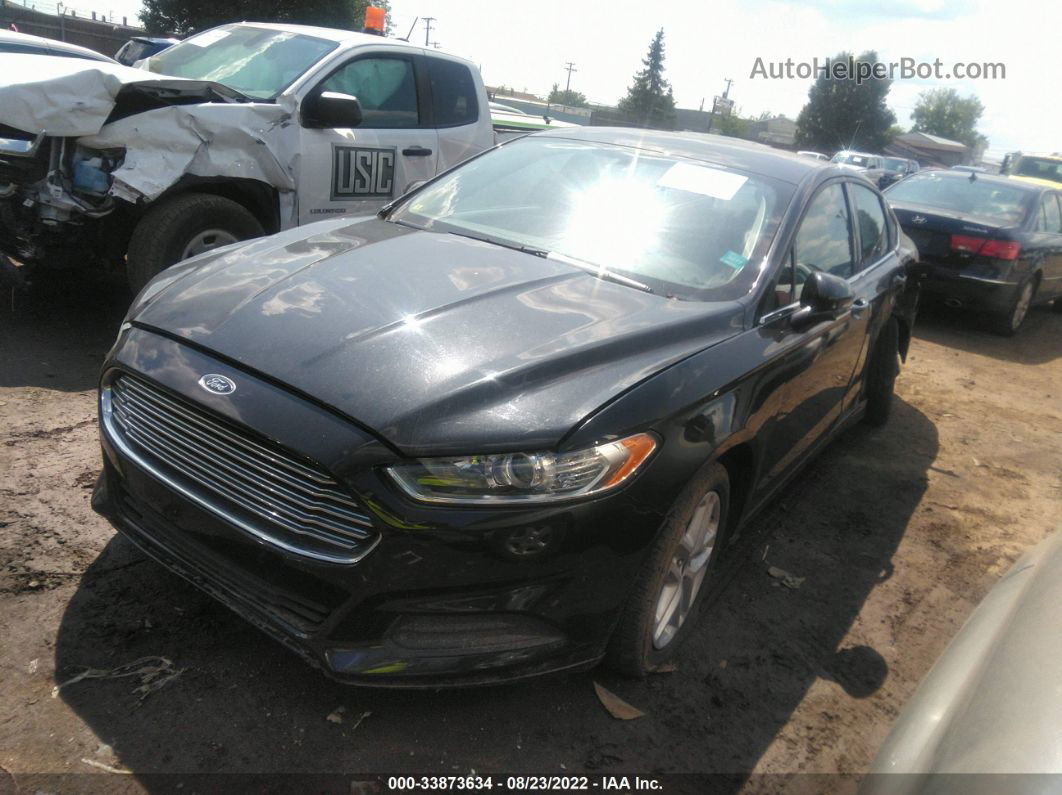 2014 Ford Fusion Se Black vin: 3FA6P0H70ER127805