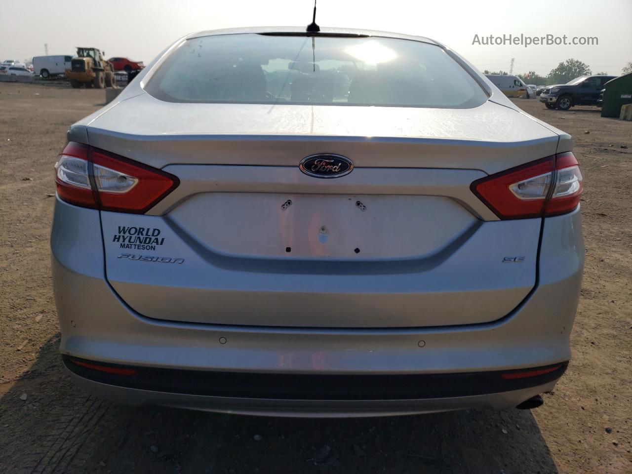 2014 Ford Fusion Se Silver vin: 3FA6P0H70ER155801