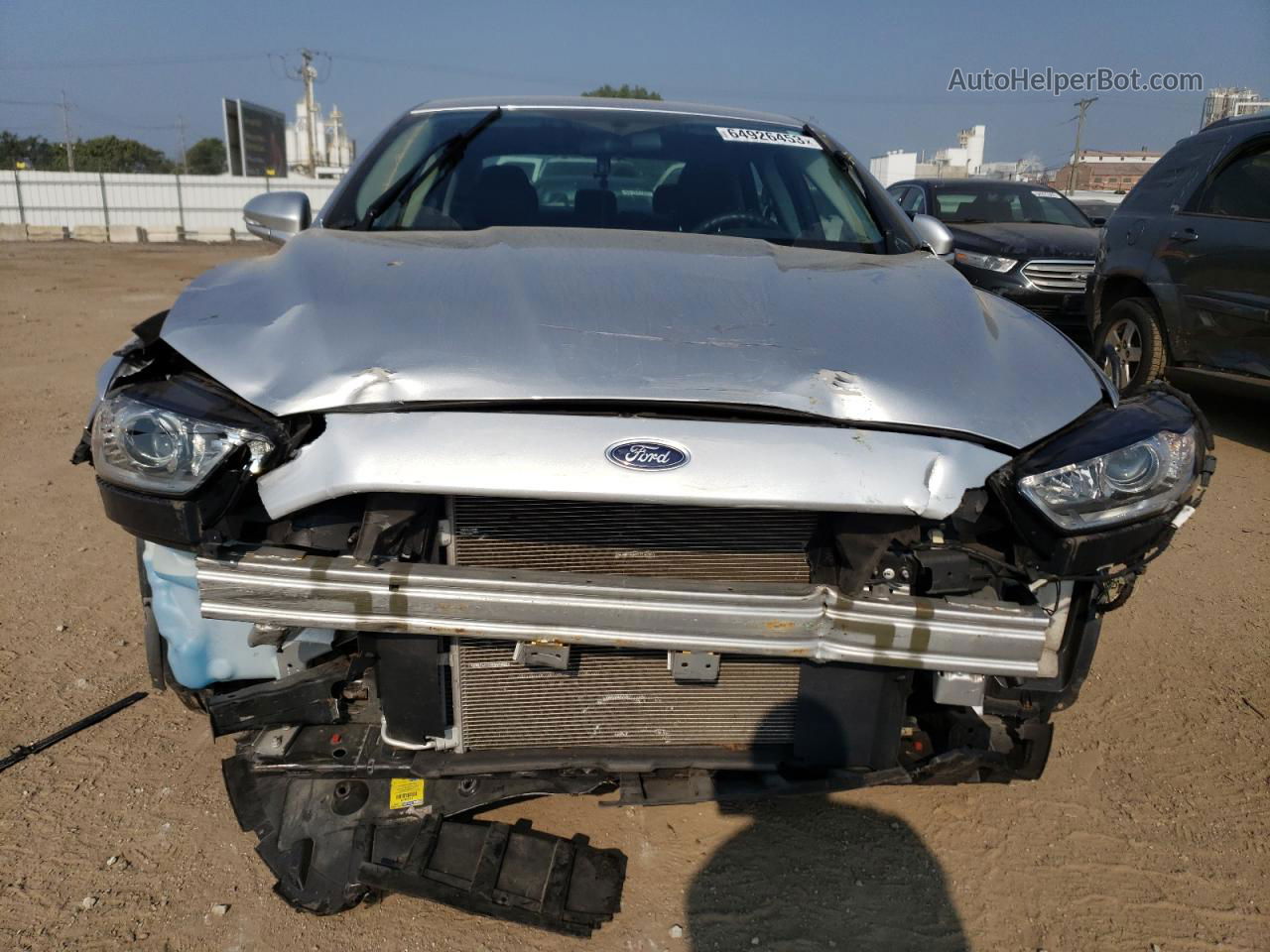 2014 Ford Fusion Se Silver vin: 3FA6P0H70ER155801