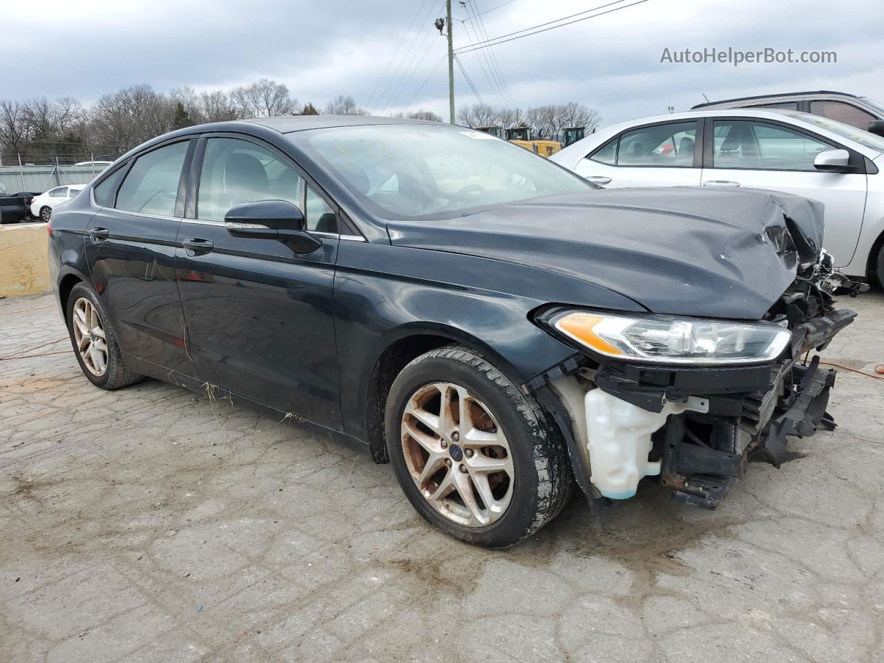 2014 Ford Fusion Se Black vin: 3FA6P0H70ER205564