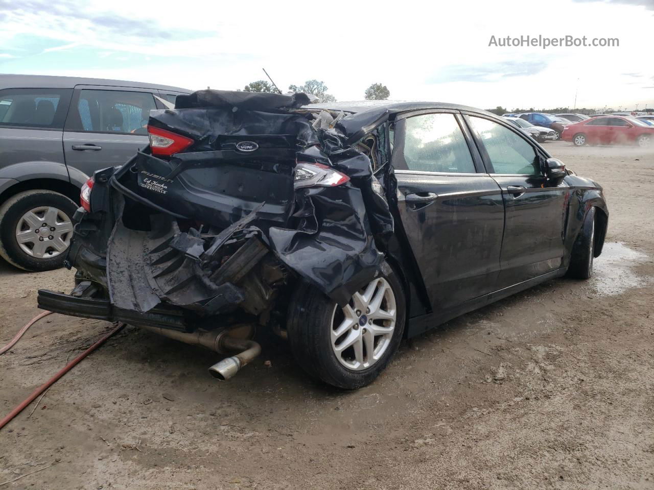 2014 Ford Fusion Se Black vin: 3FA6P0H70ER328474