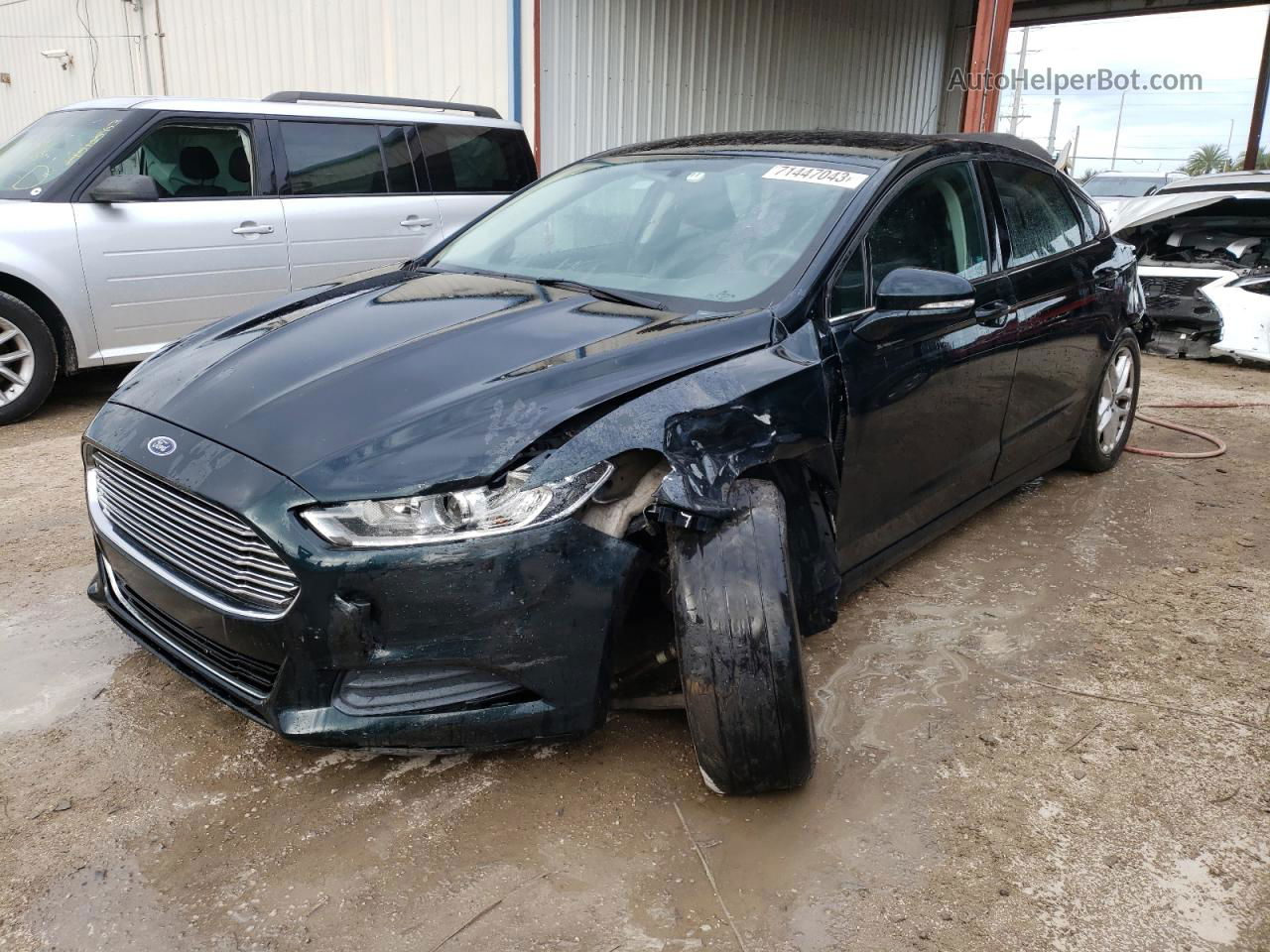 2014 Ford Fusion Se Черный vin: 3FA6P0H70ER328474