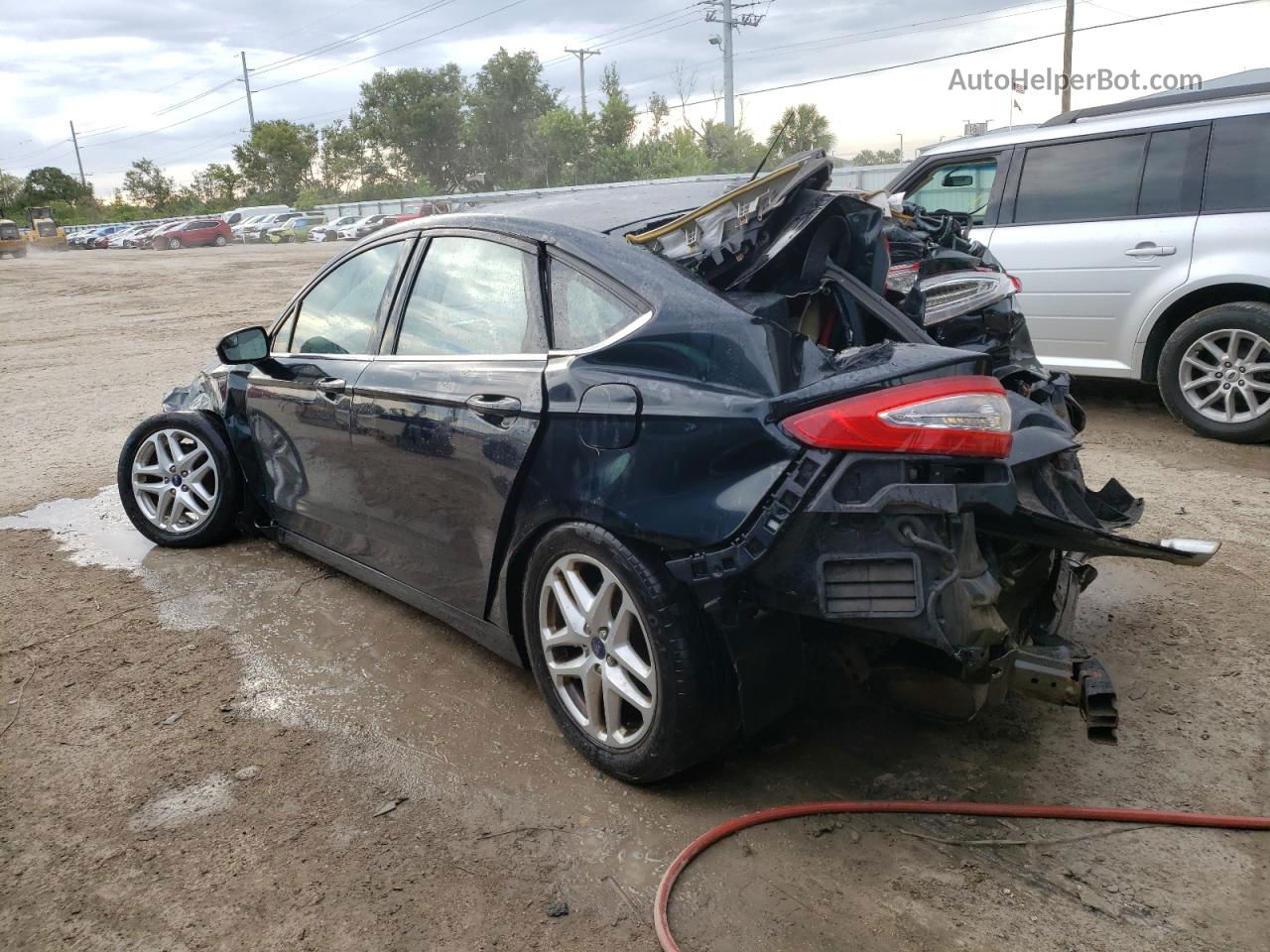 2014 Ford Fusion Se Black vin: 3FA6P0H70ER328474