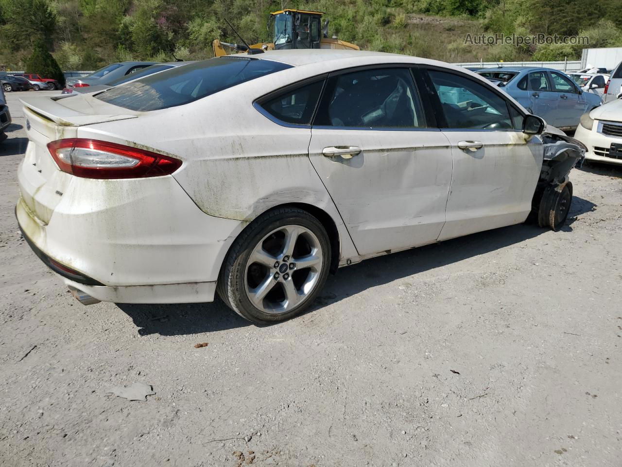 2014 Ford Fusion Se White vin: 3FA6P0H70ER374967