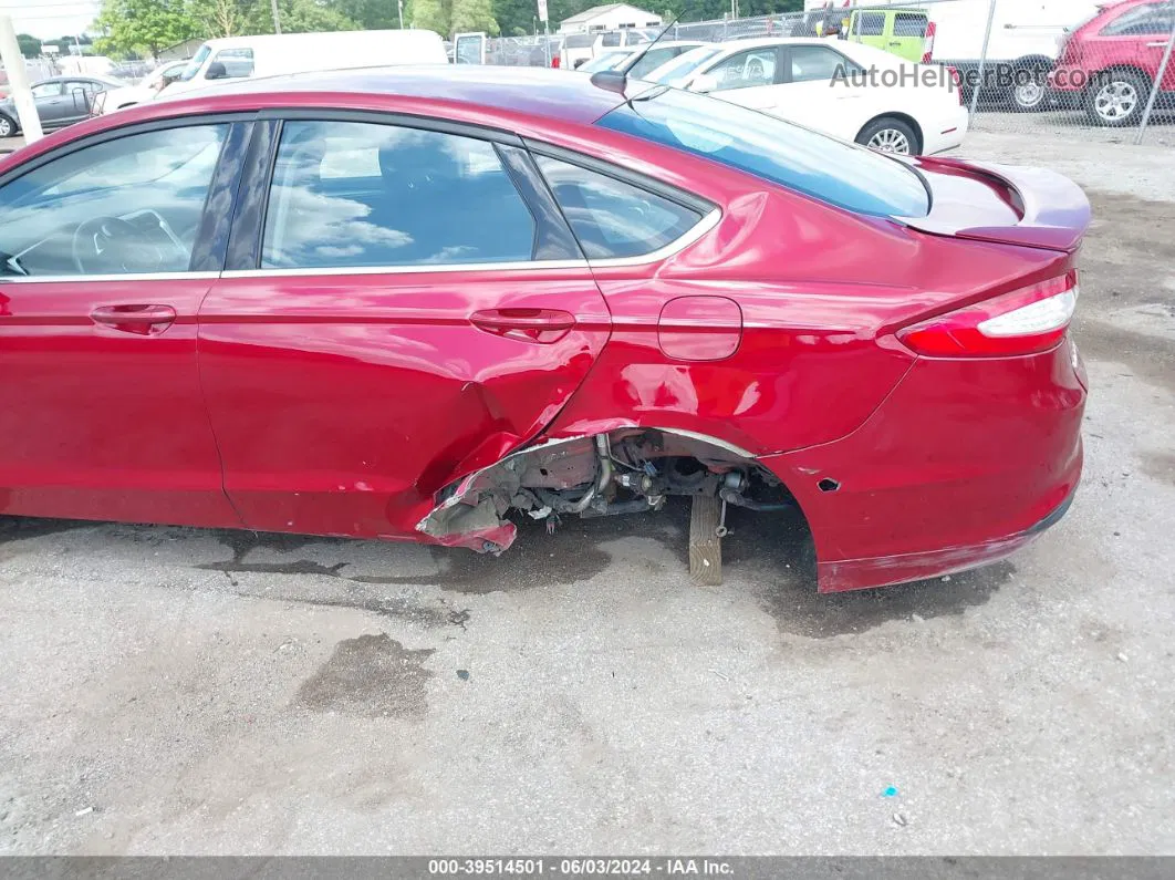 2014 Ford Fusion Se Maroon vin: 3FA6P0H70ER396158