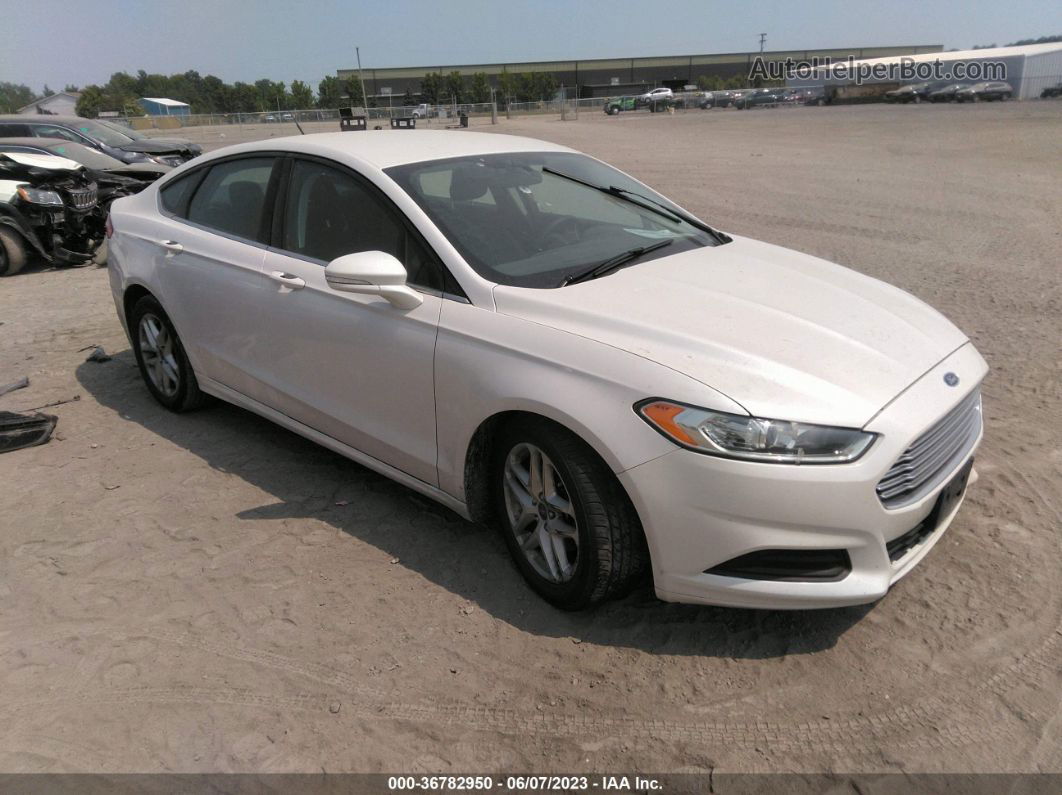 2015 Ford Fusion Se White vin: 3FA6P0H70FR111184