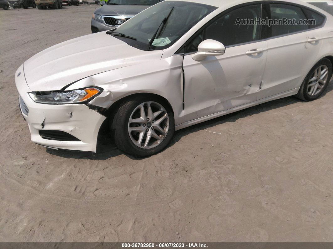 2015 Ford Fusion Se White vin: 3FA6P0H70FR111184