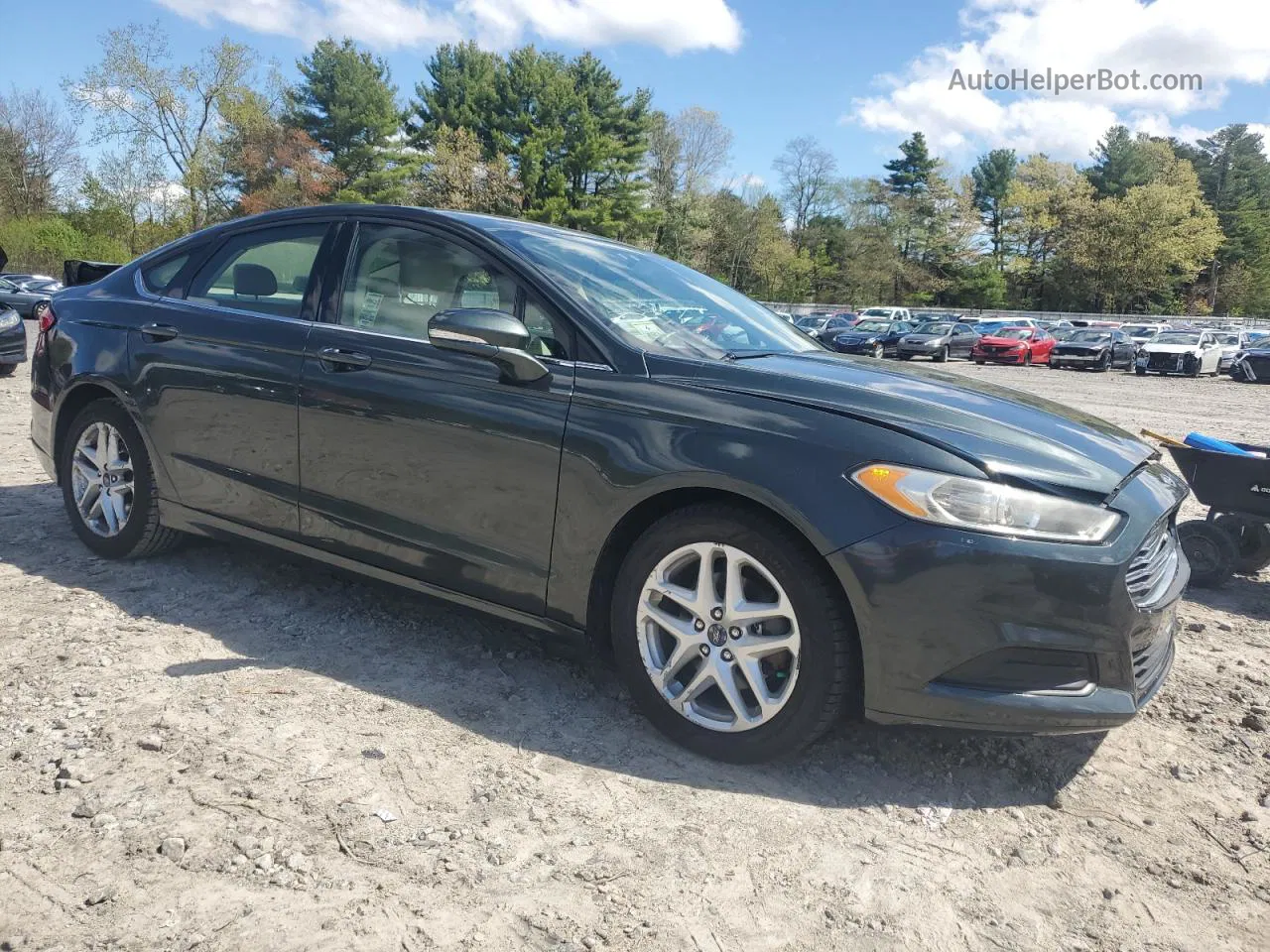 2015 Ford Fusion Se Green vin: 3FA6P0H70FR133959