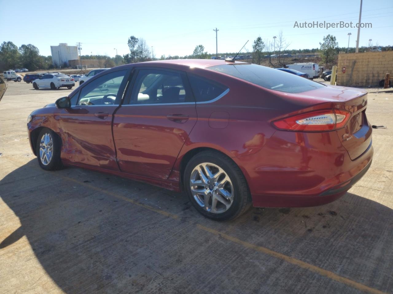 2015 Ford Fusion Se Red vin: 3FA6P0H70FR146856