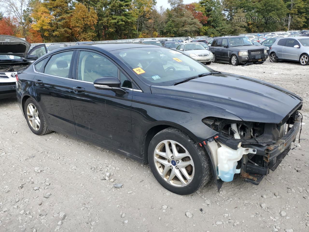 2015 Ford Fusion Se Black vin: 3FA6P0H70FR153483