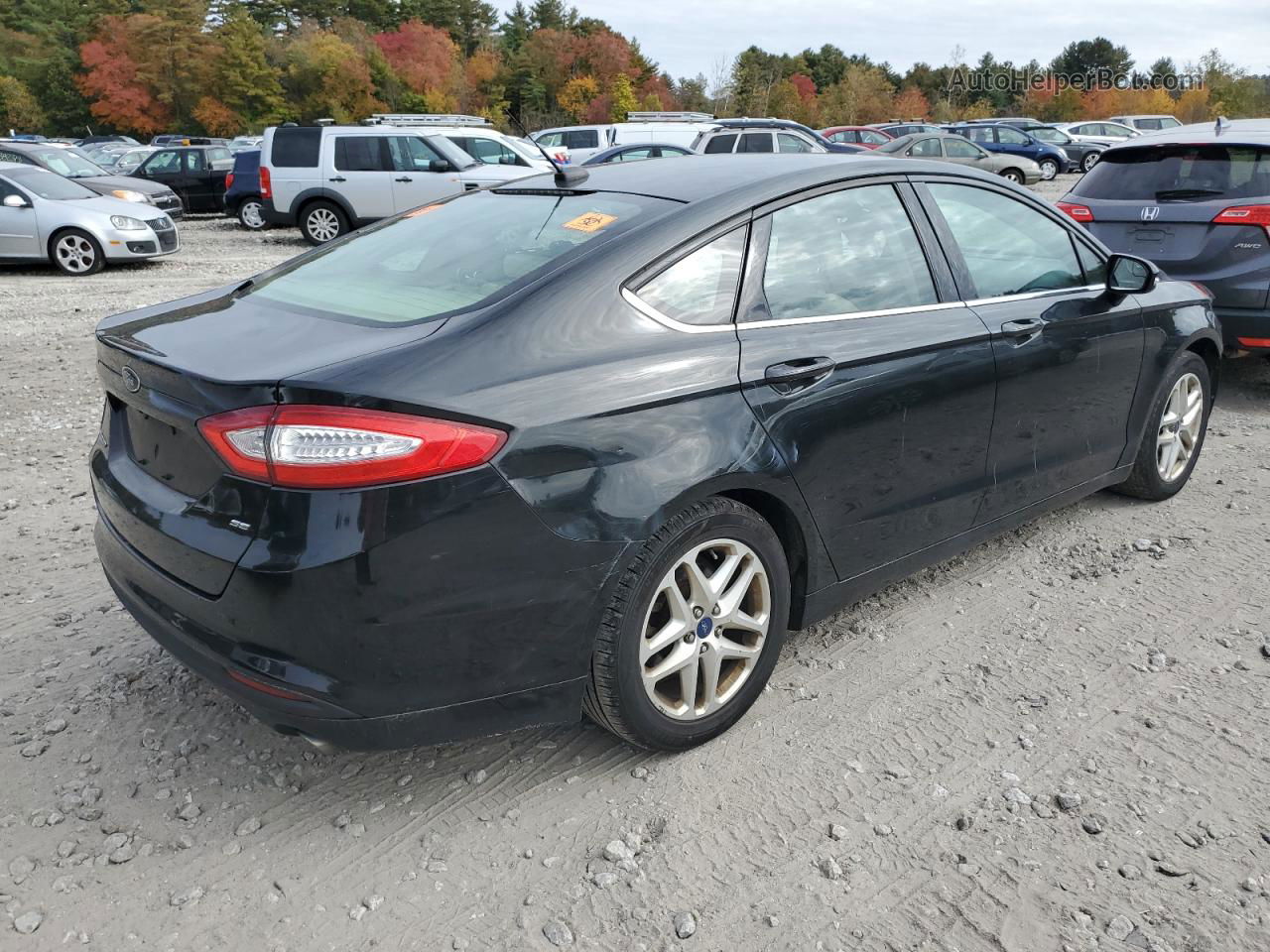 2015 Ford Fusion Se Black vin: 3FA6P0H70FR153483