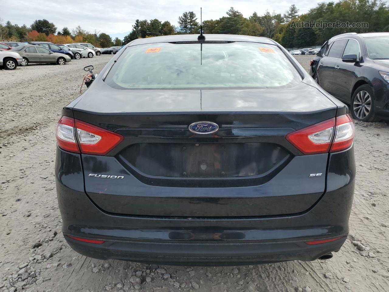 2015 Ford Fusion Se Black vin: 3FA6P0H70FR153483