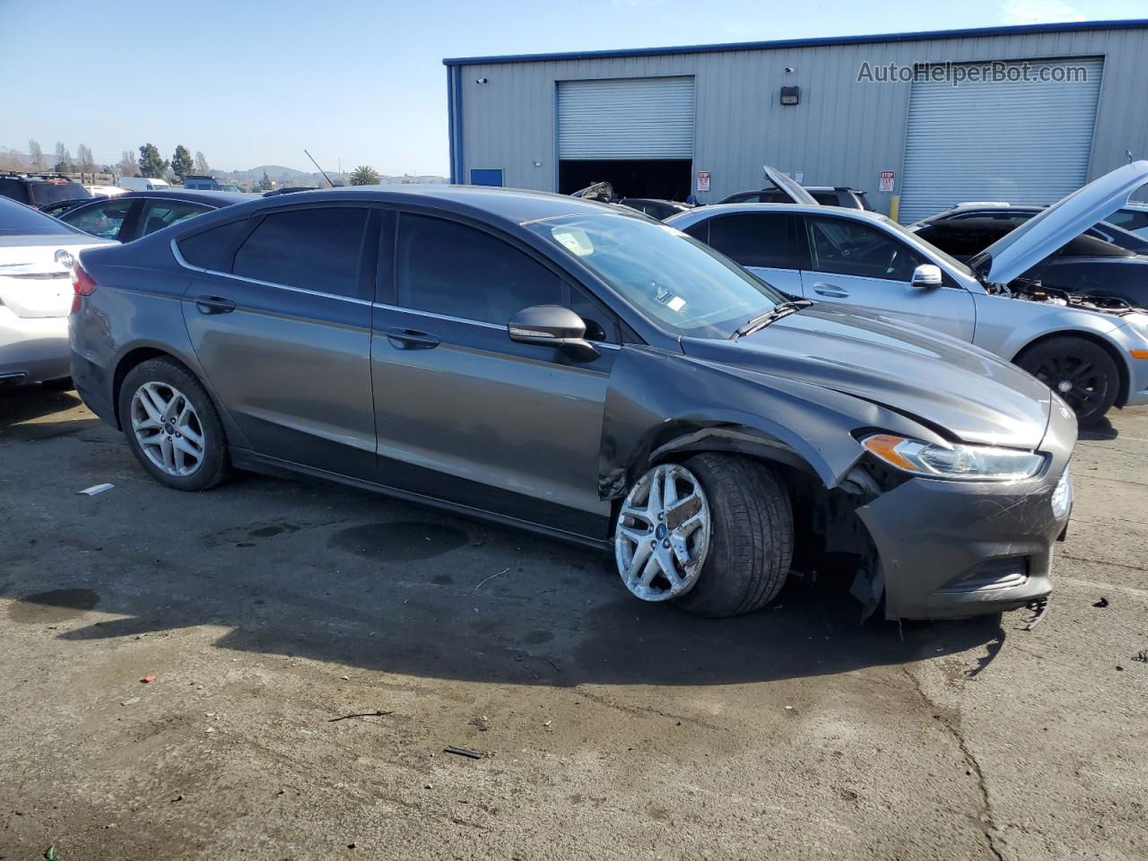 2015 Ford Fusion Se Gray vin: 3FA6P0H70FR164595